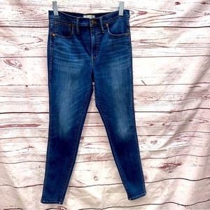 Madewell 10" High-Rise Skinny Denim Jeans Size 30